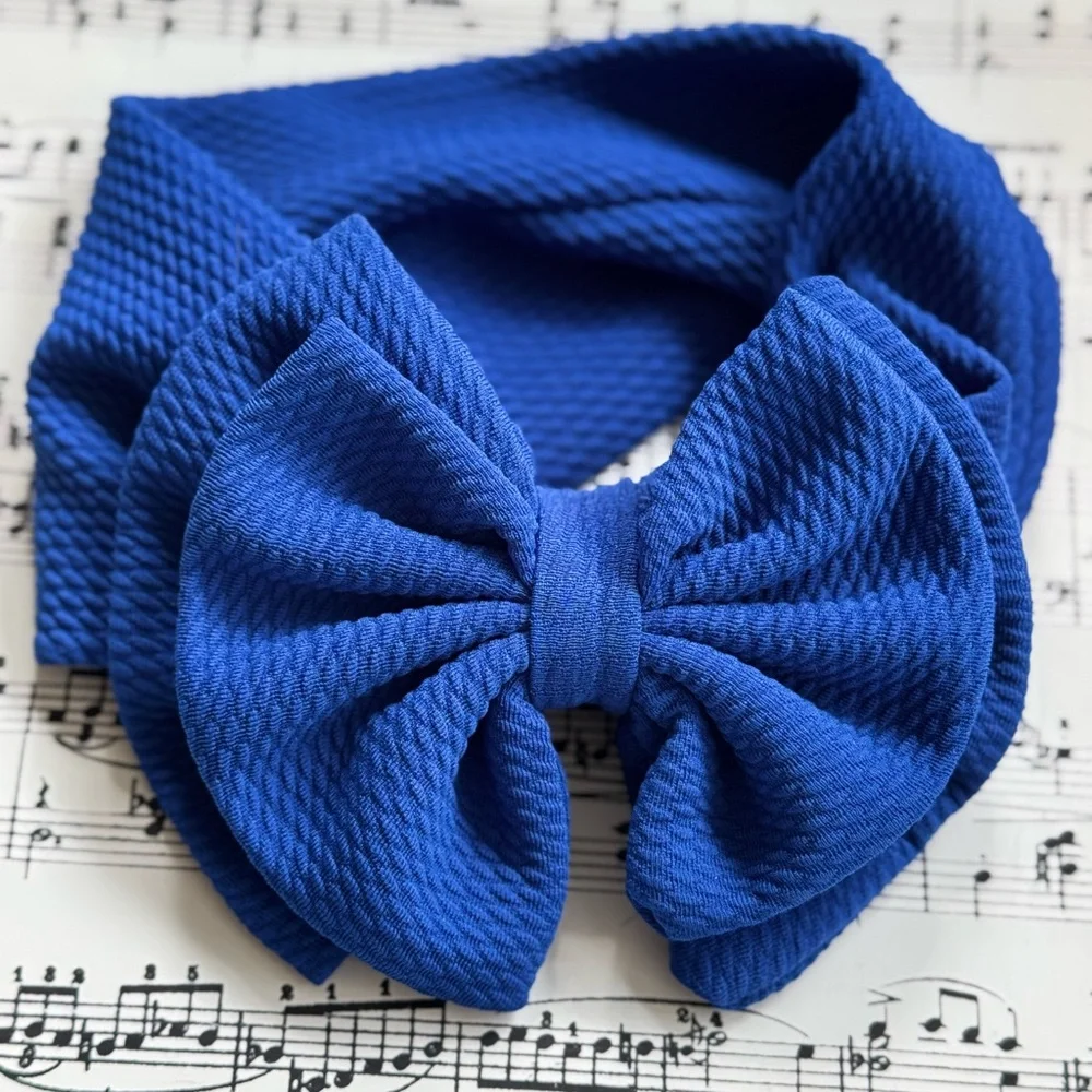 Soft and Stretchy Blue Headband for Newborns to 4 Years